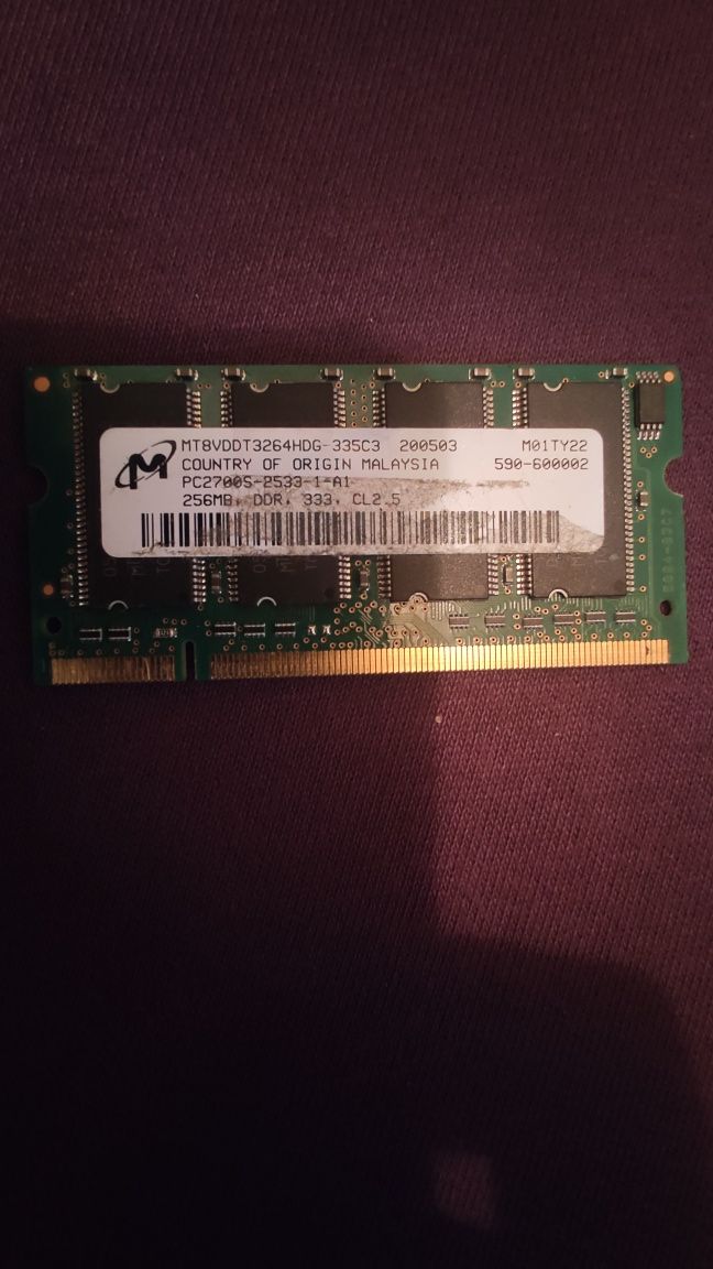 DDR 1GB 512MB 256MB do laptopa