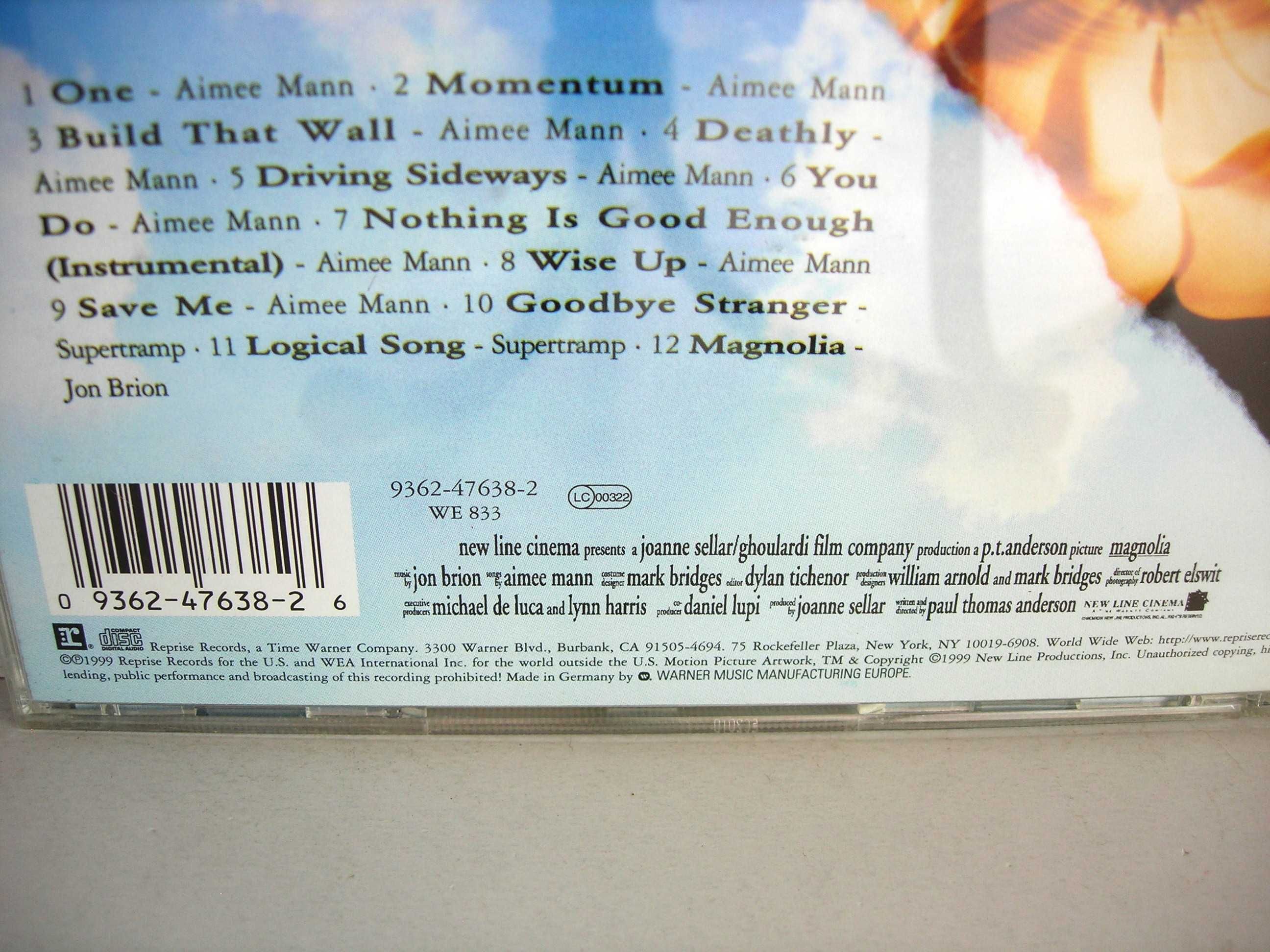 "Magnolia" muzyka filmowa CD Warner Music 1999