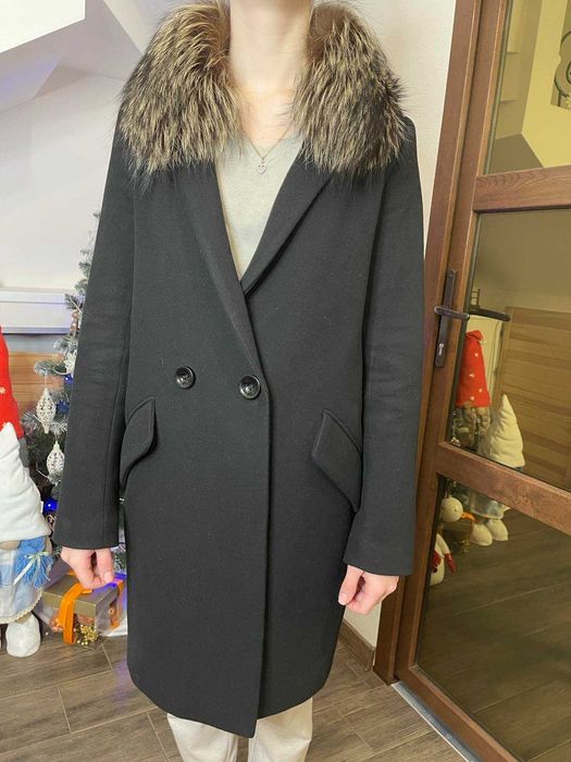 Жіноче зимове пальто з високим вмістом кашеміру
