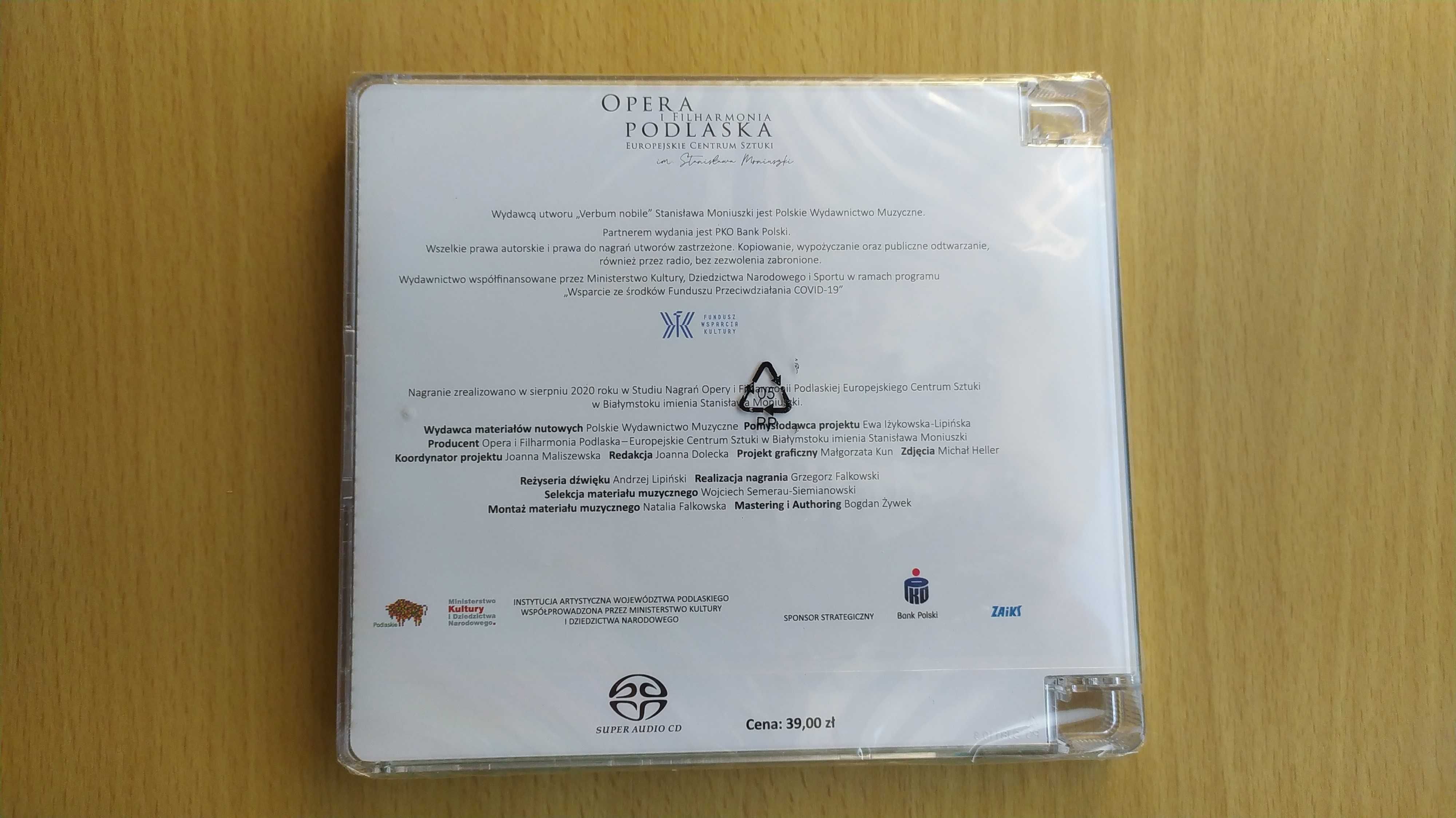 Verbum Nobile Moniuszko CD