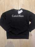 Koszulka bluza bez kaptura Calvin Klein CK czarna z nadrukiem długi