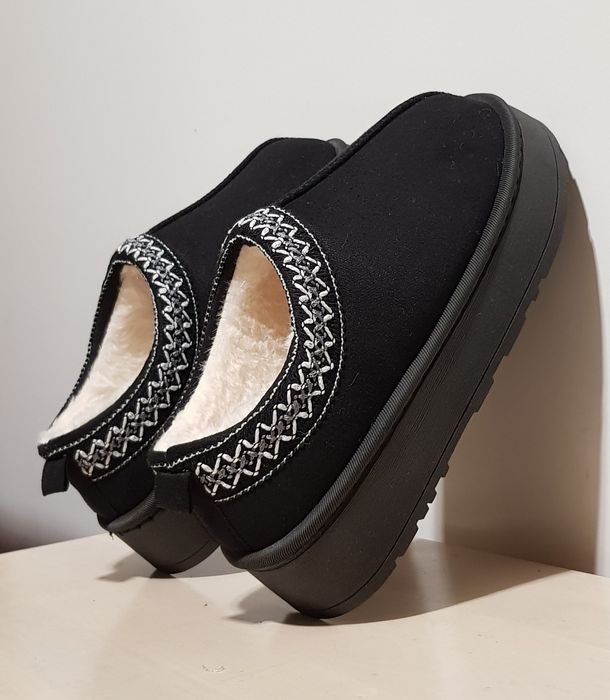 Kapcie buty (37 24cm) na platformie pluszowe cozy slippers w stylu ugg