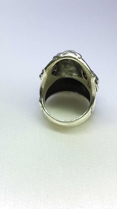 Srebrny sygnet - 925 - czaszka - nr 031