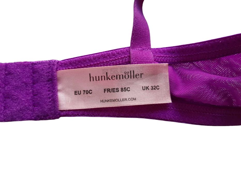 Stanik biustonosz 70C Hunkemöller wzór kwiaty koronka bielizna damska