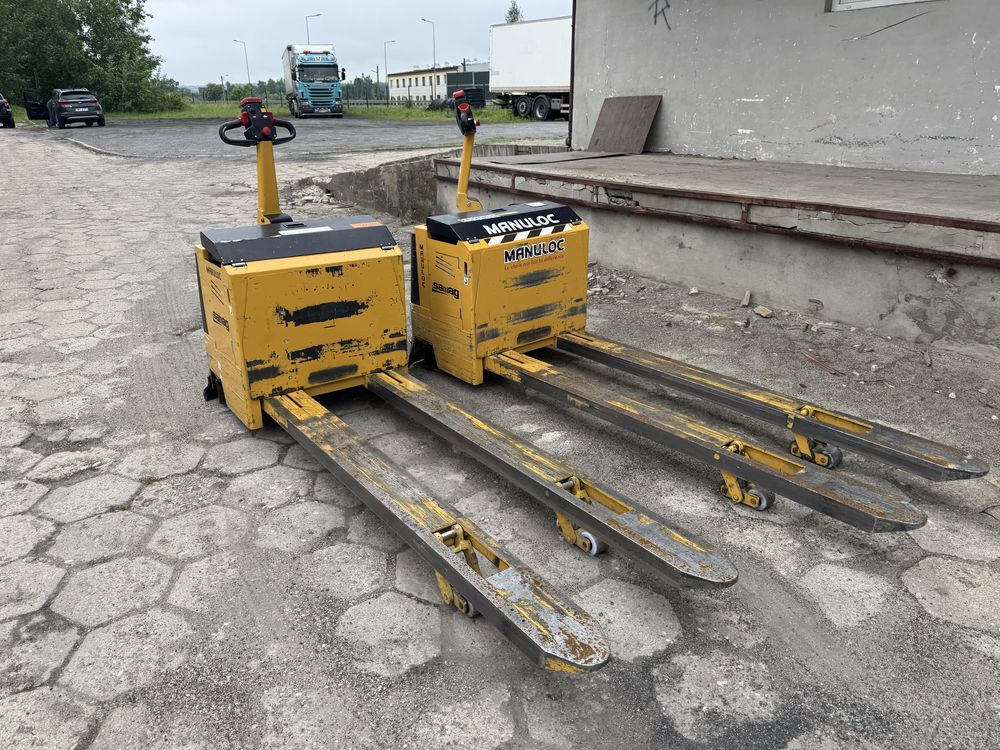 Paleciak elektryczny 4000 kg Samag 2017 r udźwig 4 Tony widły  215 cm