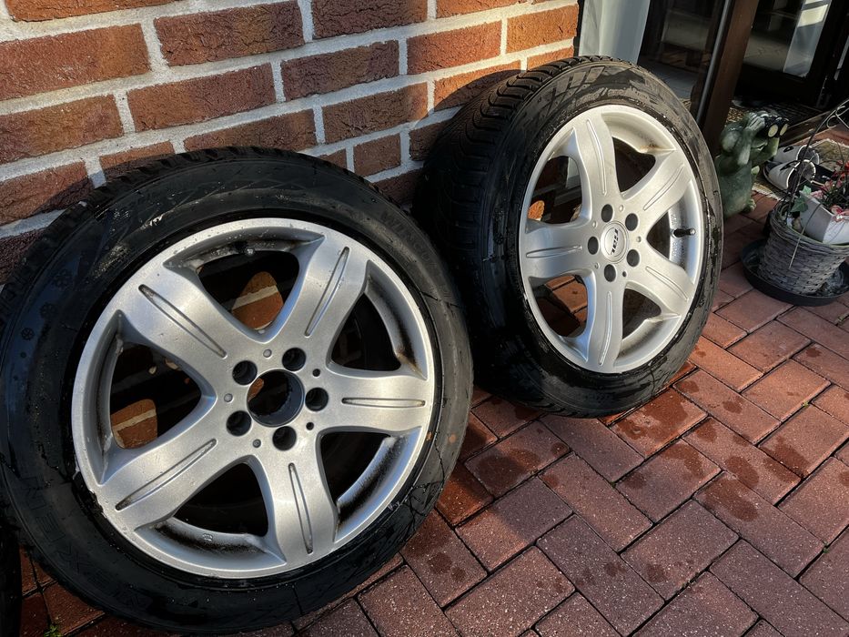 225/50/17 5x112 8J ET35 koła zimowe alufelgi opony komplet rial nexen