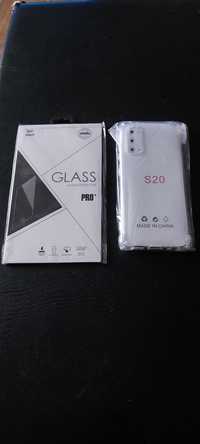 Samsung S20 szkło hartowane case etui futerał ochrona