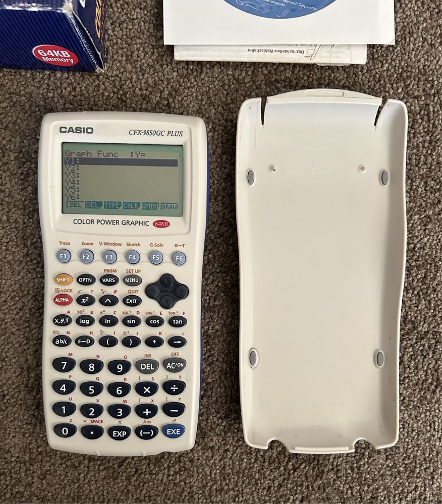 Calculadora casio CFX-9850GC PLUS