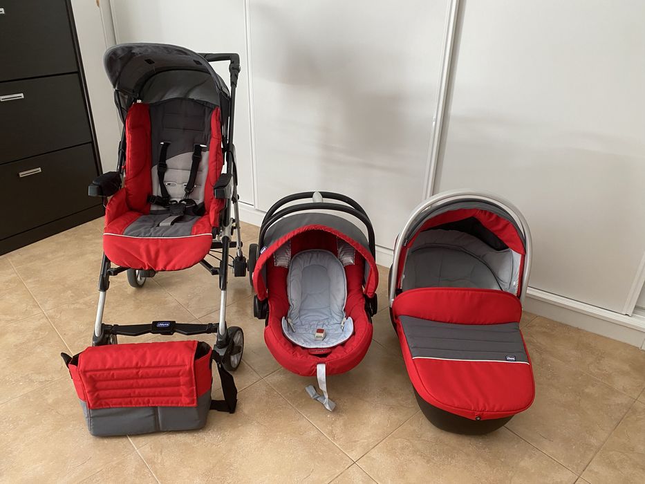 Conjunto da Chicco - Carrinho, Ovo e Alcofa