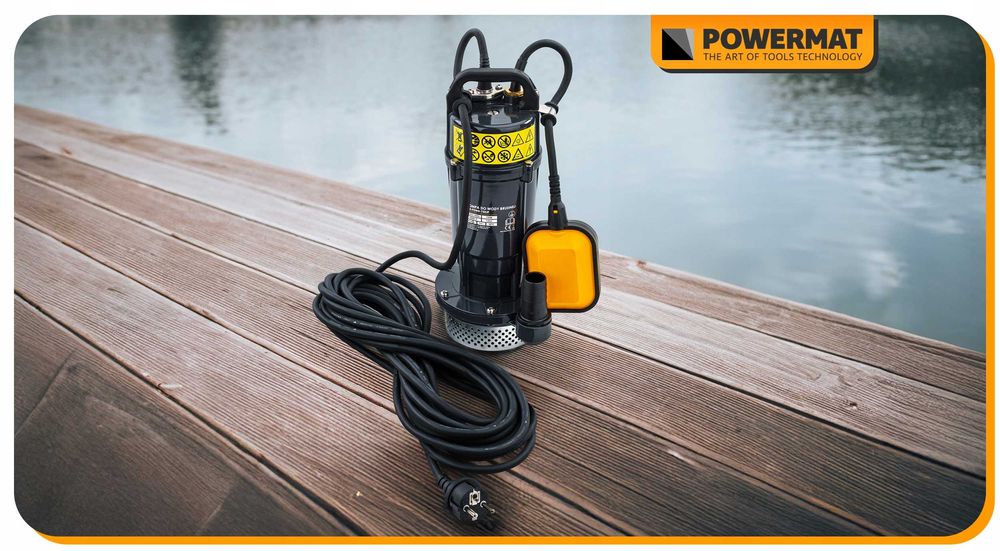 Pompa do wody czystej brudnej z pływakiem zatapialna 750w 6000 l/h 1"