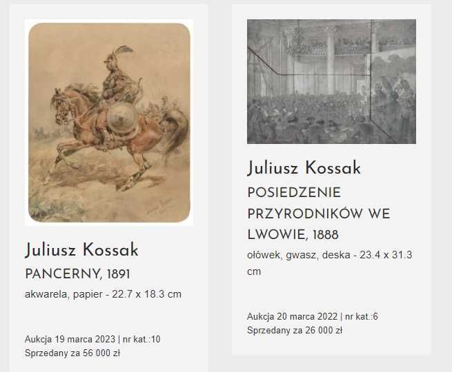 KOSSAK Juliusz (1824-1899). 1) Селяни їдуть додому 1) Конячка