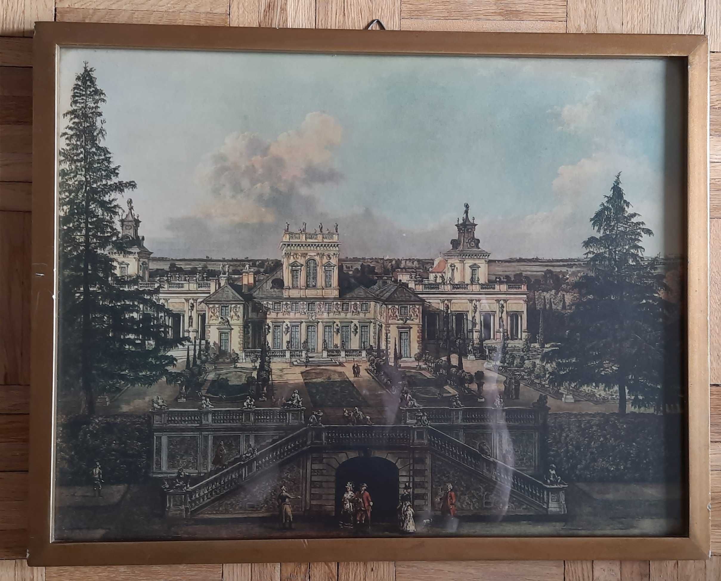 Obraz w ramie Pałac w Wilanowie PRL
