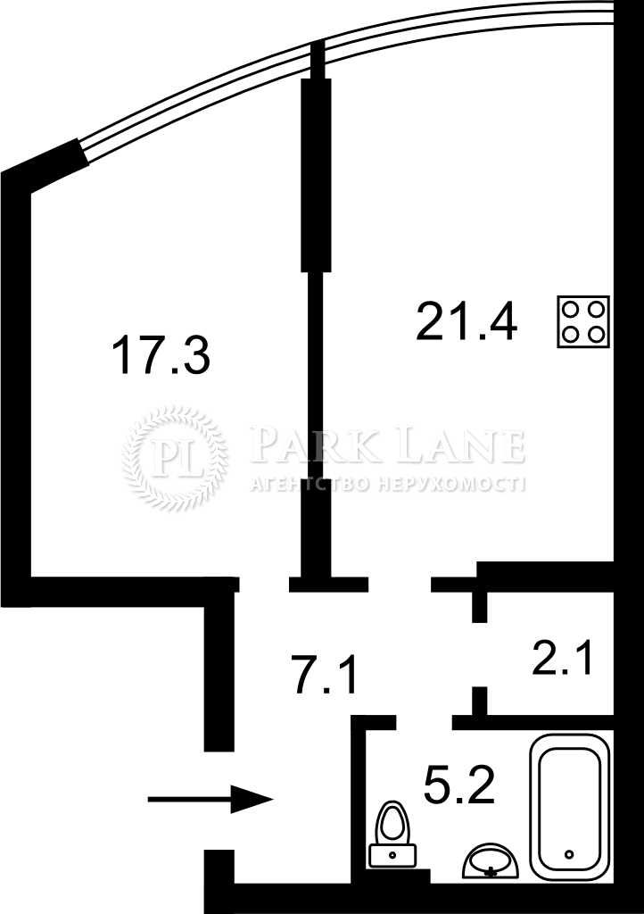 Продам 2-кімн квартиру Берестейський просп., 42а, Crystal Park Tower