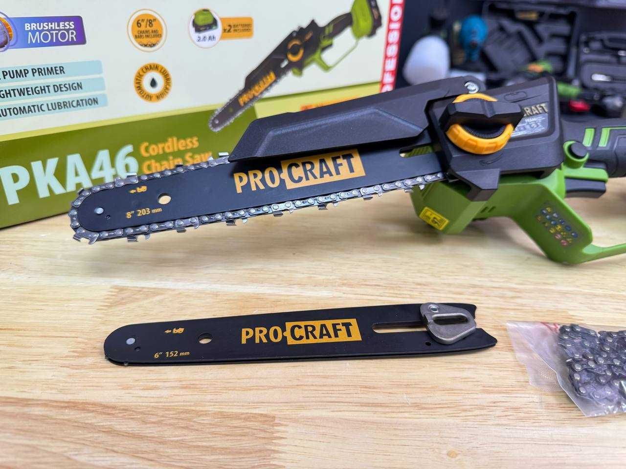 Якісна Акумуляторна міні пила Procraft Кейс + 2 акб 2.0Ah + Зарядка