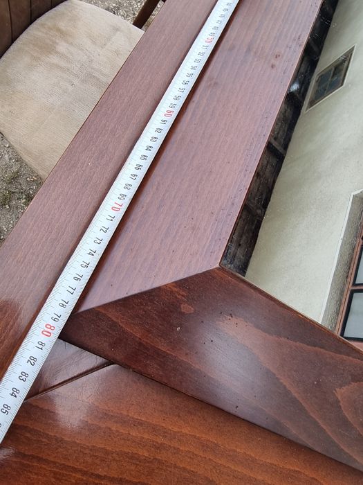 Lustro w ramie drewnianej 80x80