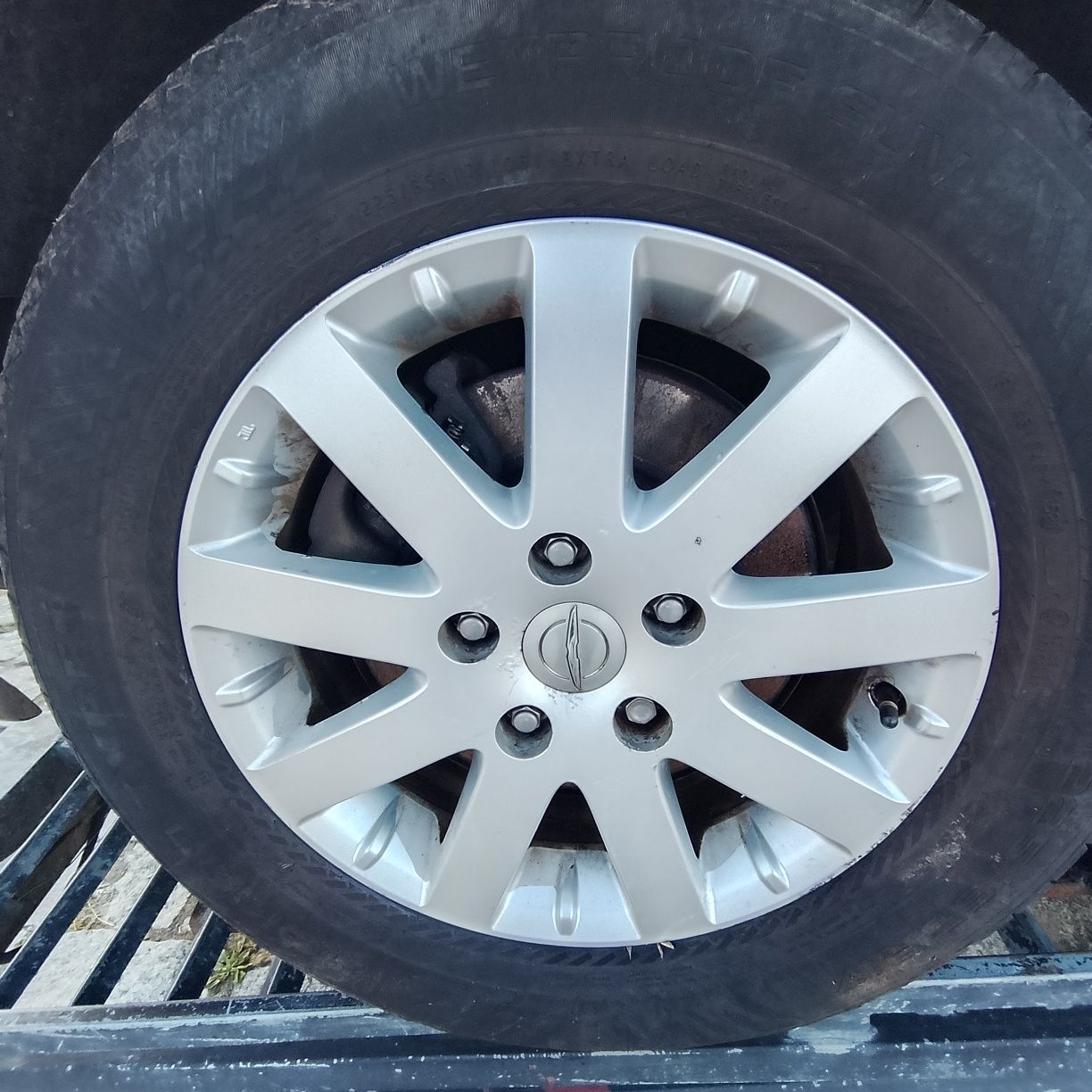 Felgi 17" z oponami Chrysler Town&Country 3.6