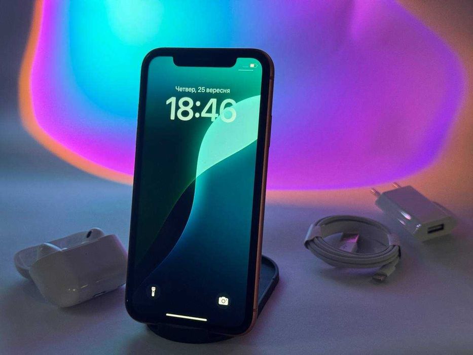 iPhone XR Coral 100% батарея Комплект. Гарний стан. На подарунок