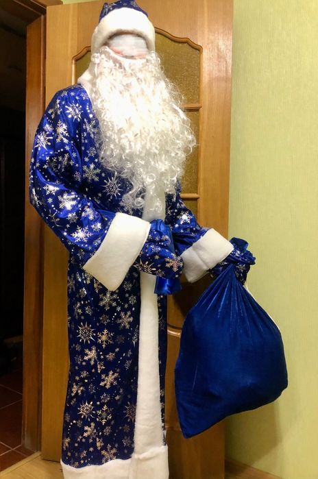 Дід Мороз костюм Діда Мороза Санта Клауса Костюм Деда Мороза