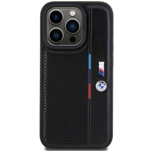 Etui Bmw Perforated Tricolor Line Na Iphone 15 Pro Max - Czarne