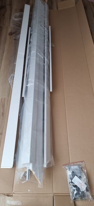Nowa ościeżnica regulowana POL-SKONE 120-140 prawa szara przylgowa