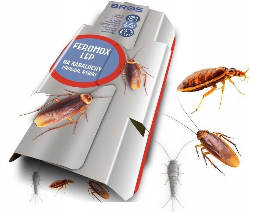 Bros - Feromox Standard - Lep Na Karaluchy, Prusaki, Rybiki - 10 Szt.
