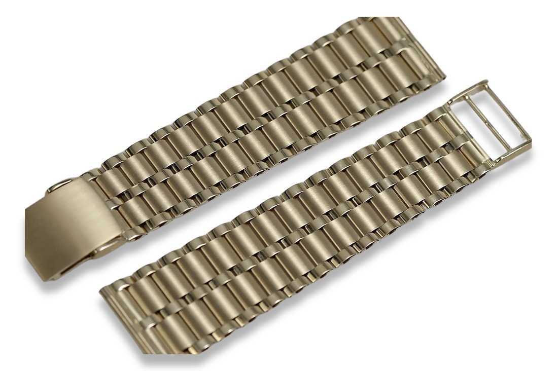 Złota bransoleta 14k 585 do zegarka męskiego mbw007y