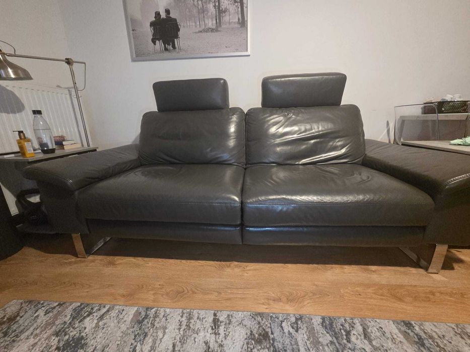 Skórzana kanapa z funkcją relaks, 210 cm – dostępna od 27.12, Warszawa