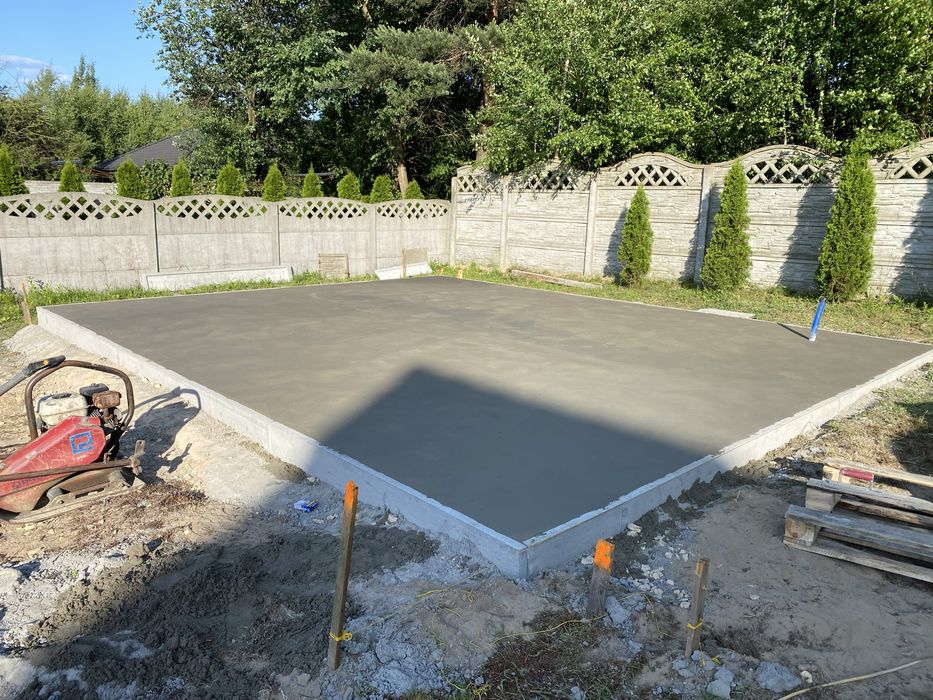 Wylewka maszynowa Wylewka Betonowa do domu garażu taras -Styrobeton