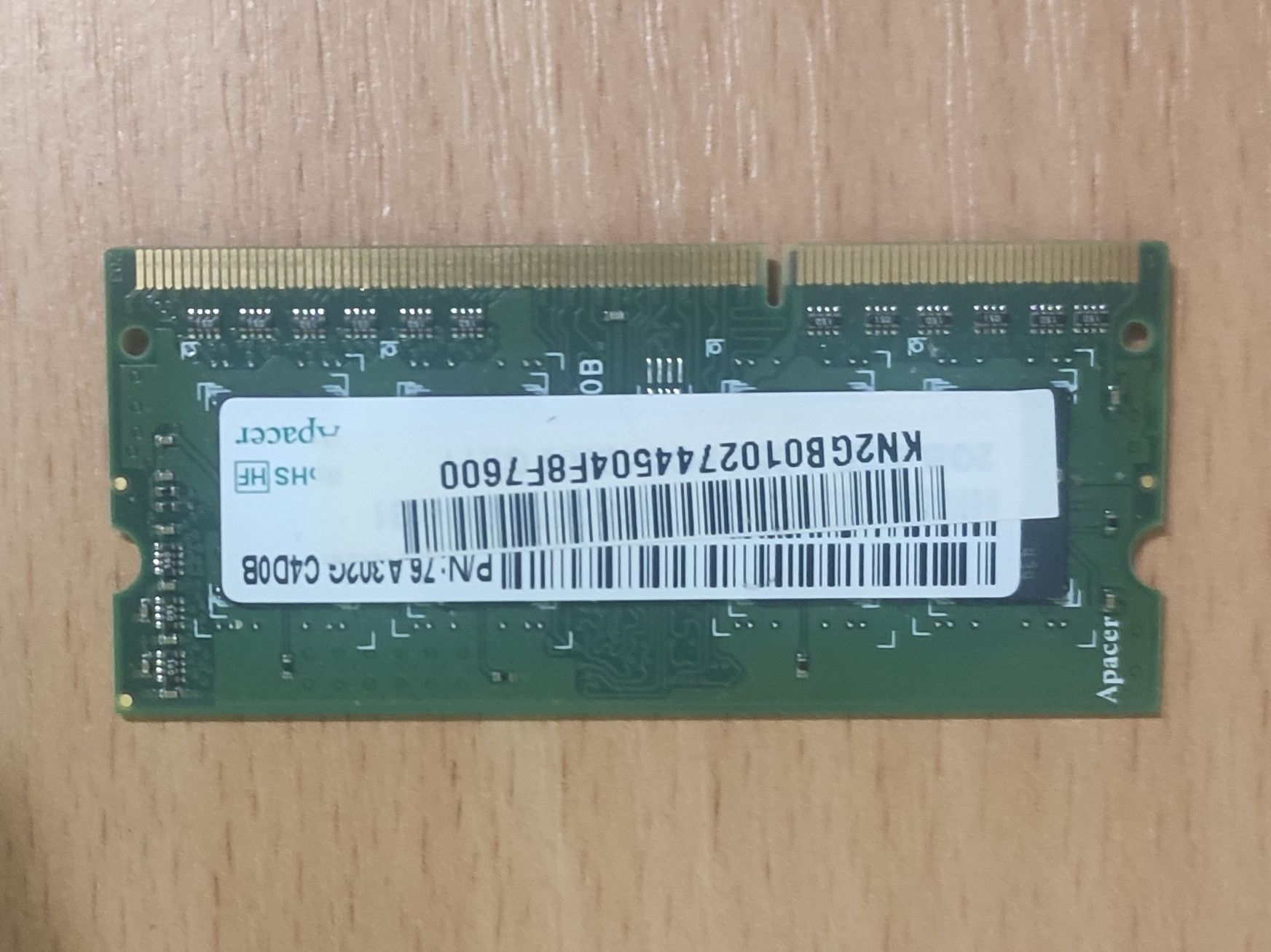 Память DDR3 2GB Apacer для ноутбука