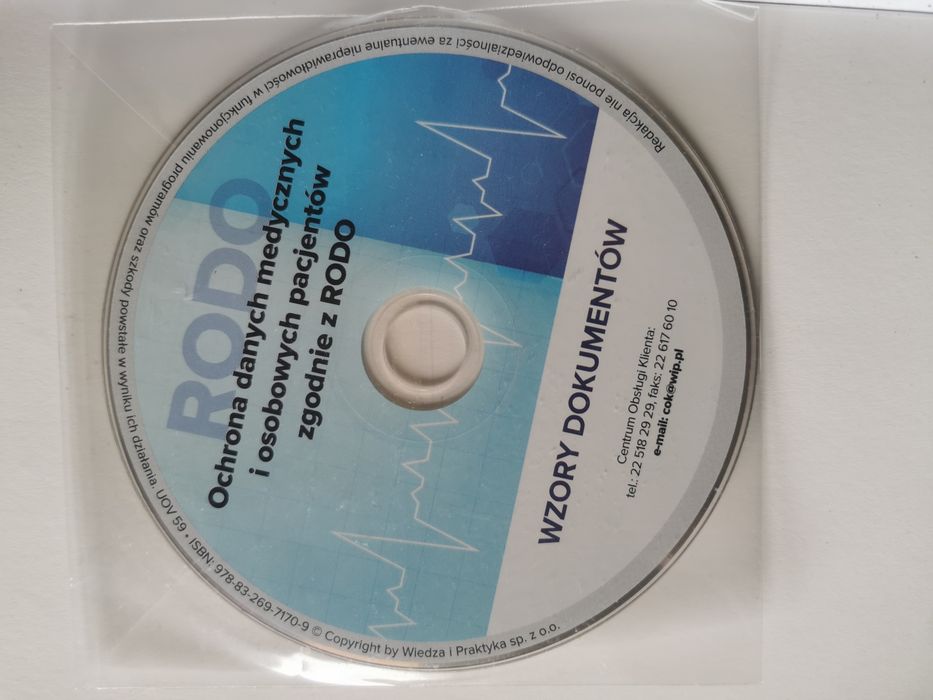 Ochrona danych medycznych i osobowych pacjentów zgodnie z RODO + CD