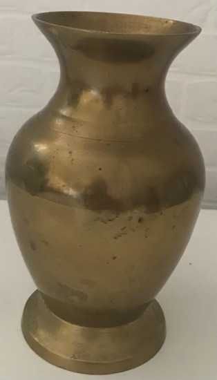 Stary wazon mosiądz wys. 15 cm cudo ANTYK