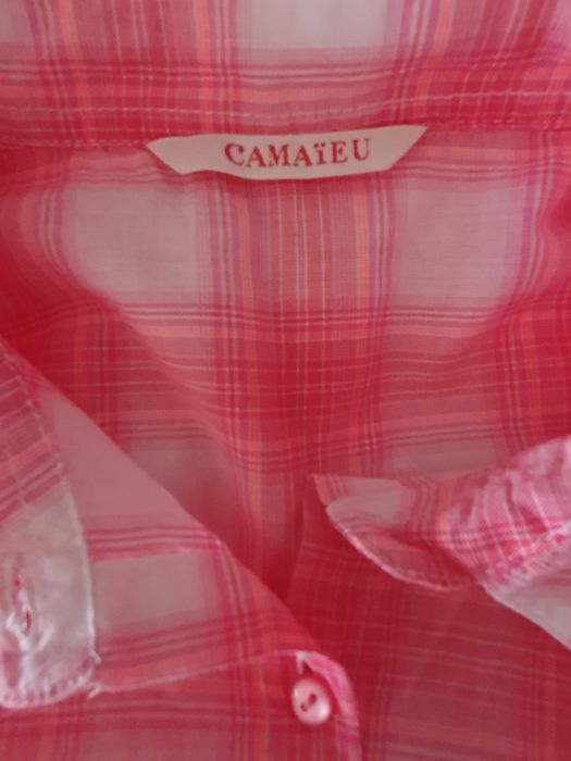 Buzka różowa w kratkę Camaïeu rozmiar S