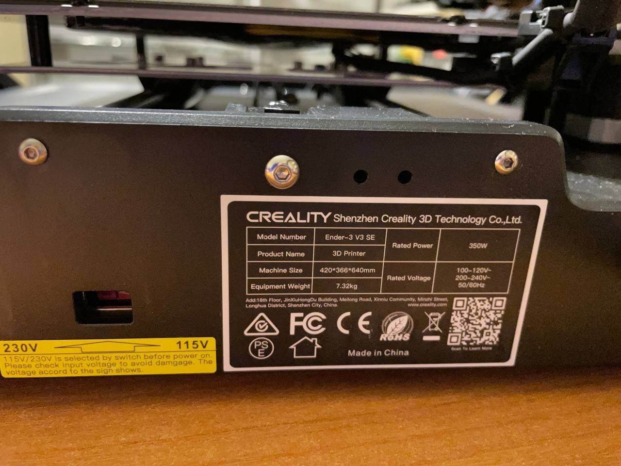 3д принтер Creality 3D Ender-3 V3 SE