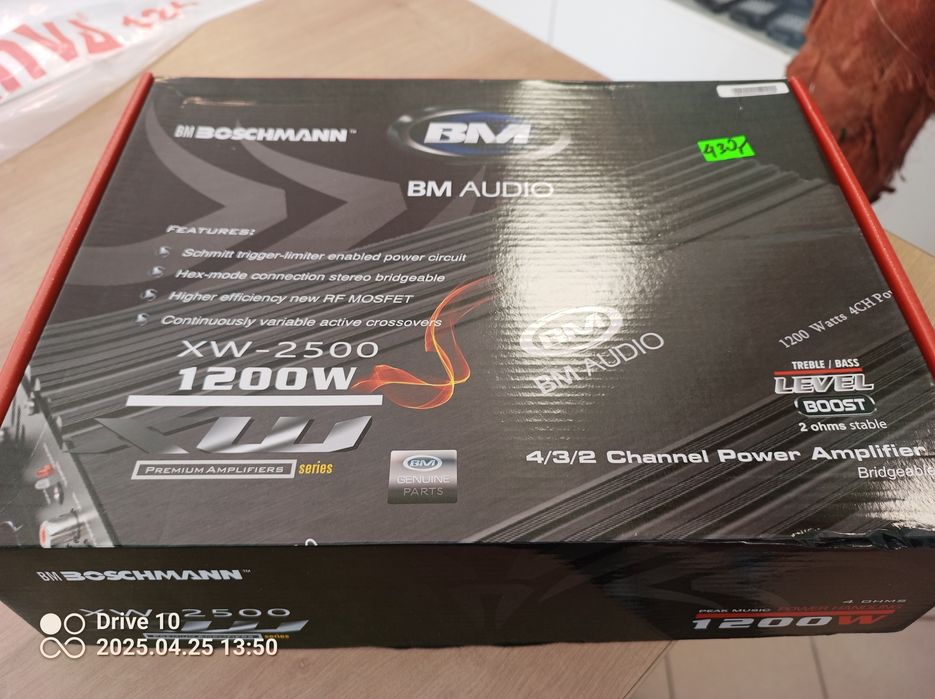 Wzmacniacze samochodowe nowe BM audio i inne