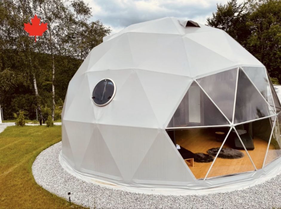 Namiot sferyczny, 7m, wersja ZIMOWA, kopułowy, wersja Kanady Glamping