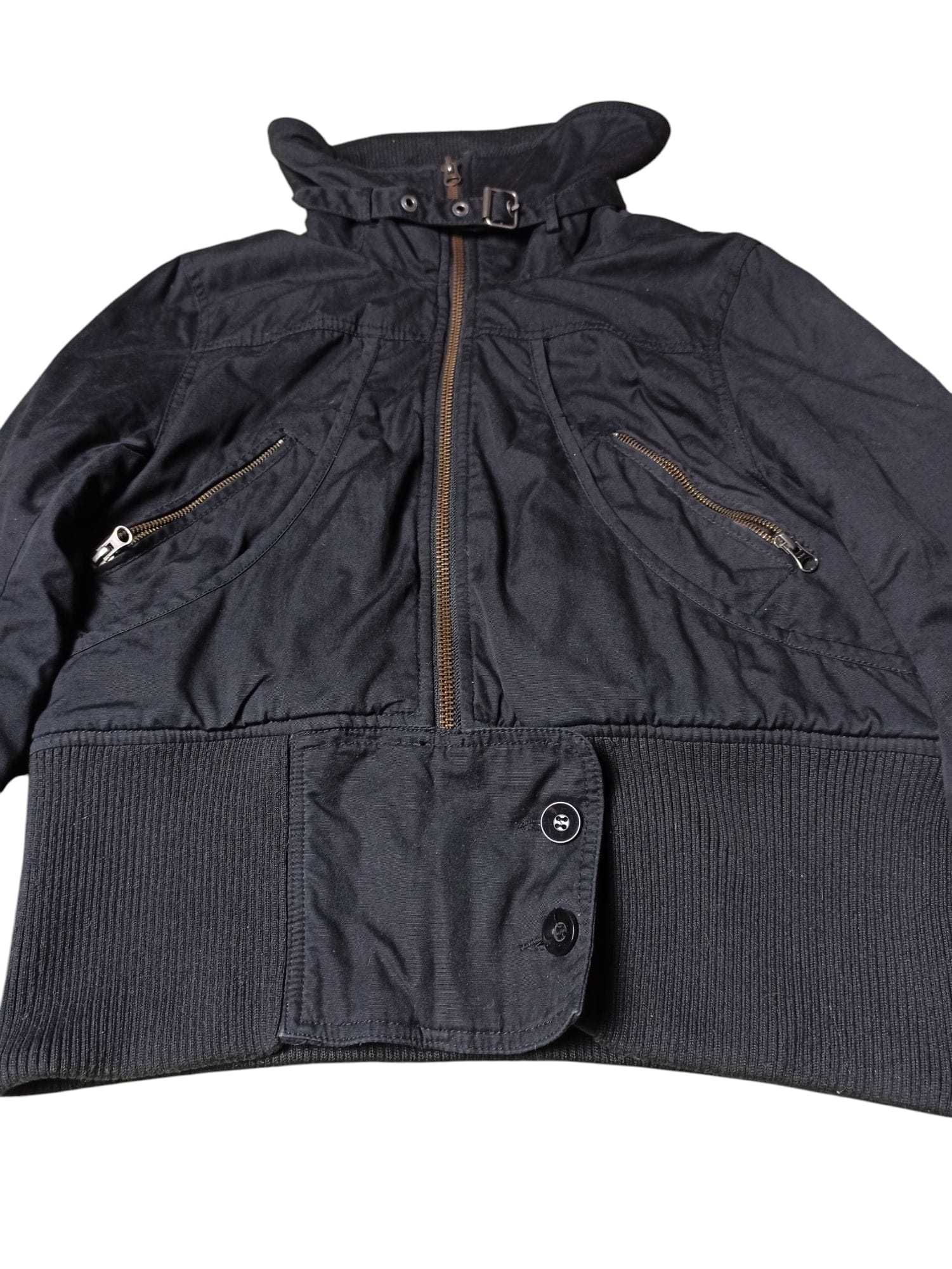 Avant Garde Y2K Futuristic Opium Swag Jacket Long Collar
Kurtka Bomber