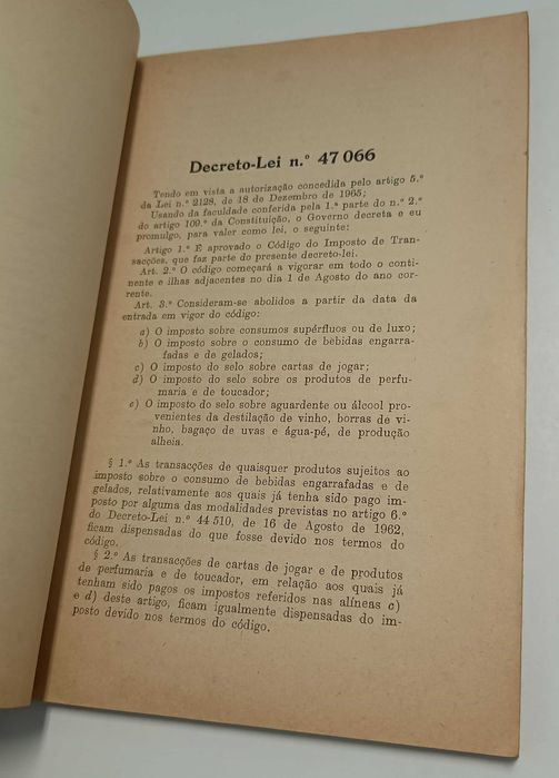 Código do Imposto de Transacções