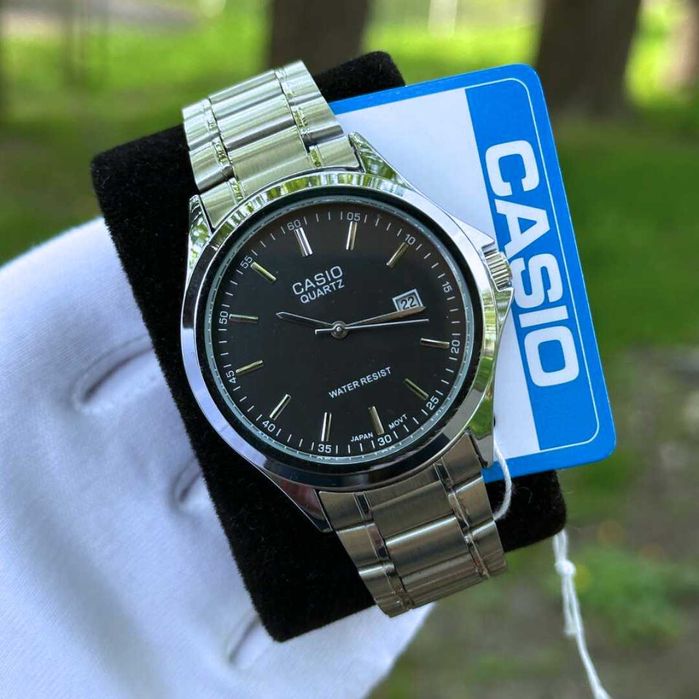 Наручний годинник Casio MTP-1183 Silver/Black | наручные часы | Касио