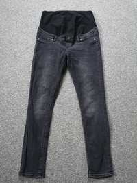 Spodnie ciążowe jeansy H&M MAMA Skinny czarne 44