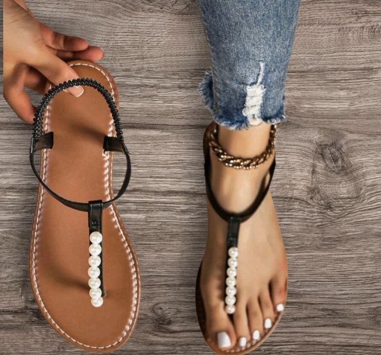 Sandálias Shein Pretas Tam 40