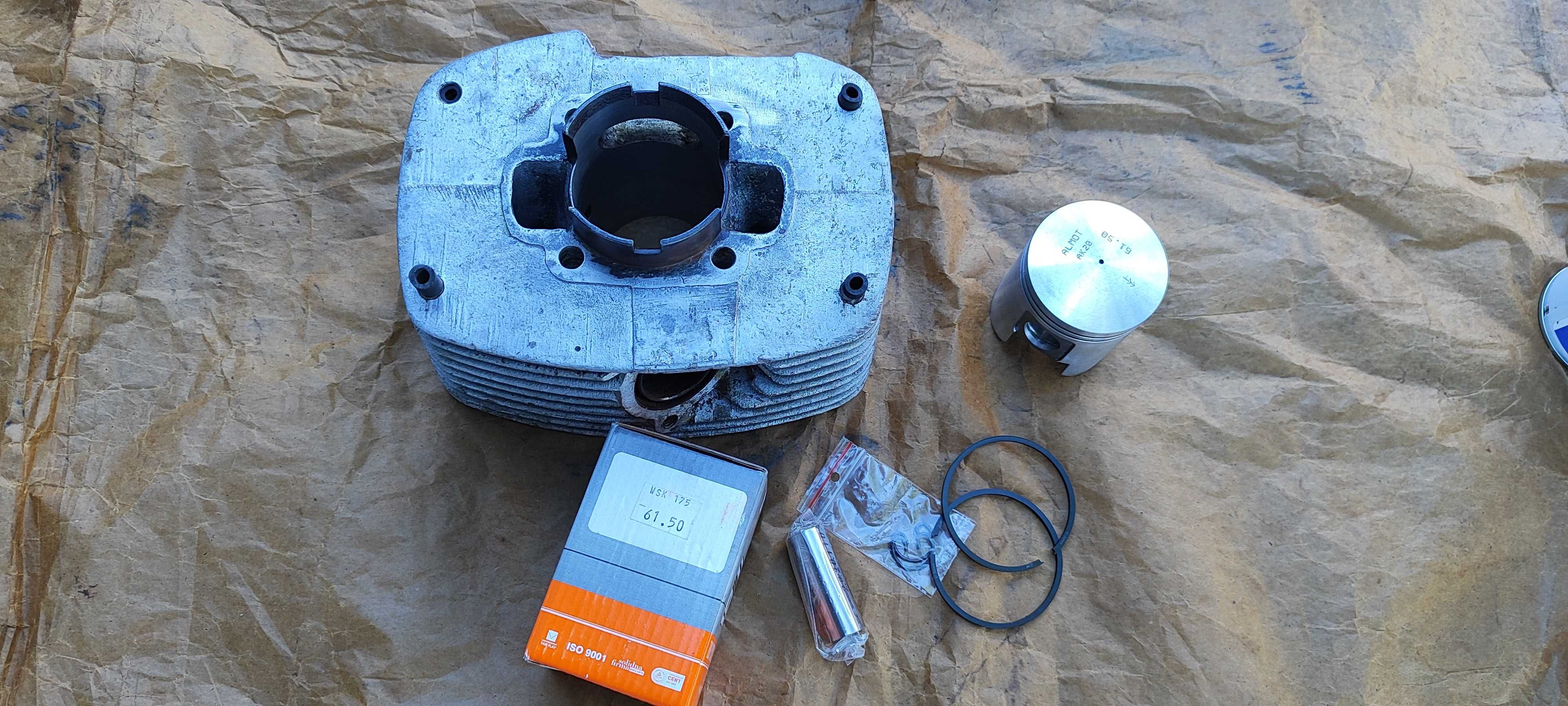 Cylinder WSK 175 Po szlifie jak nowy tłok ALMOT ak 20 PRL ZMD