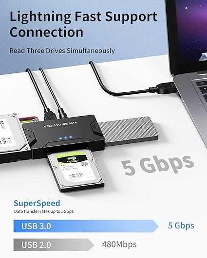 Posugear Adapter USB 3.0 do IDE i SATA