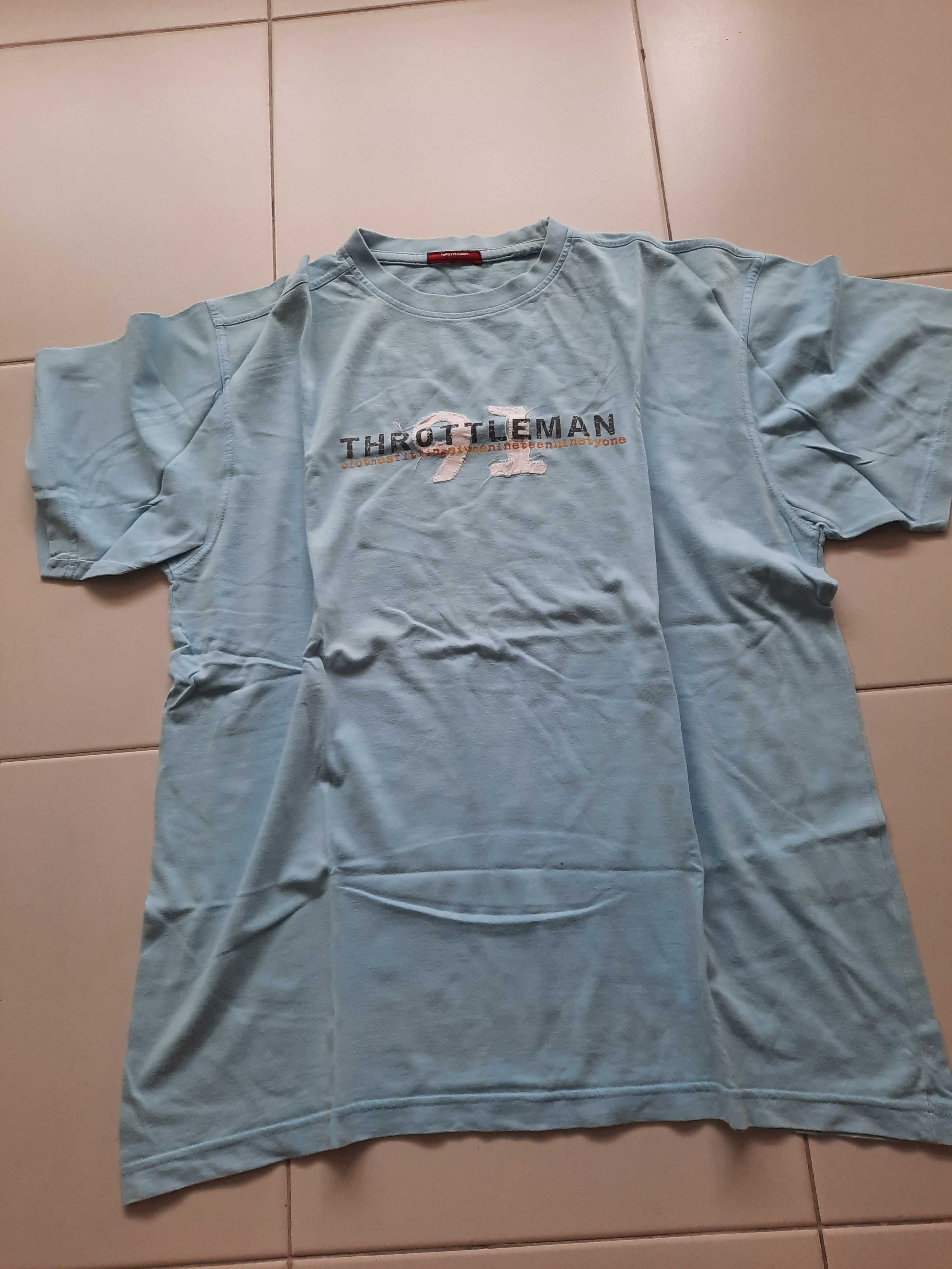 T shirt Throttleman azul claro