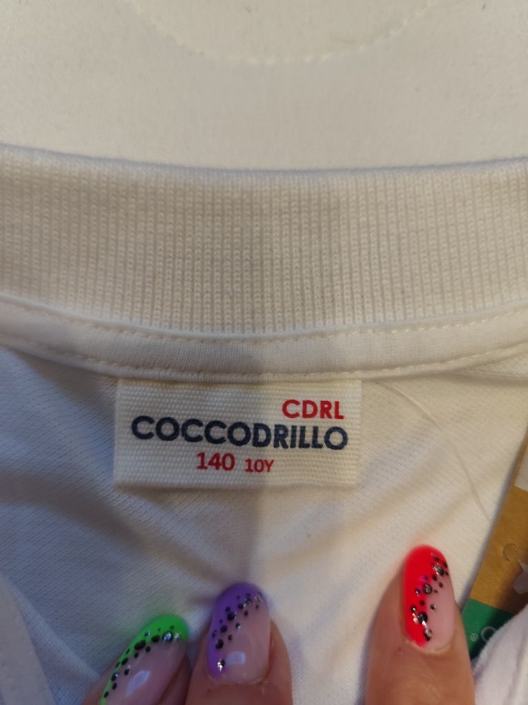 Bluzka biała coccodrillo r.140 nowa metoa