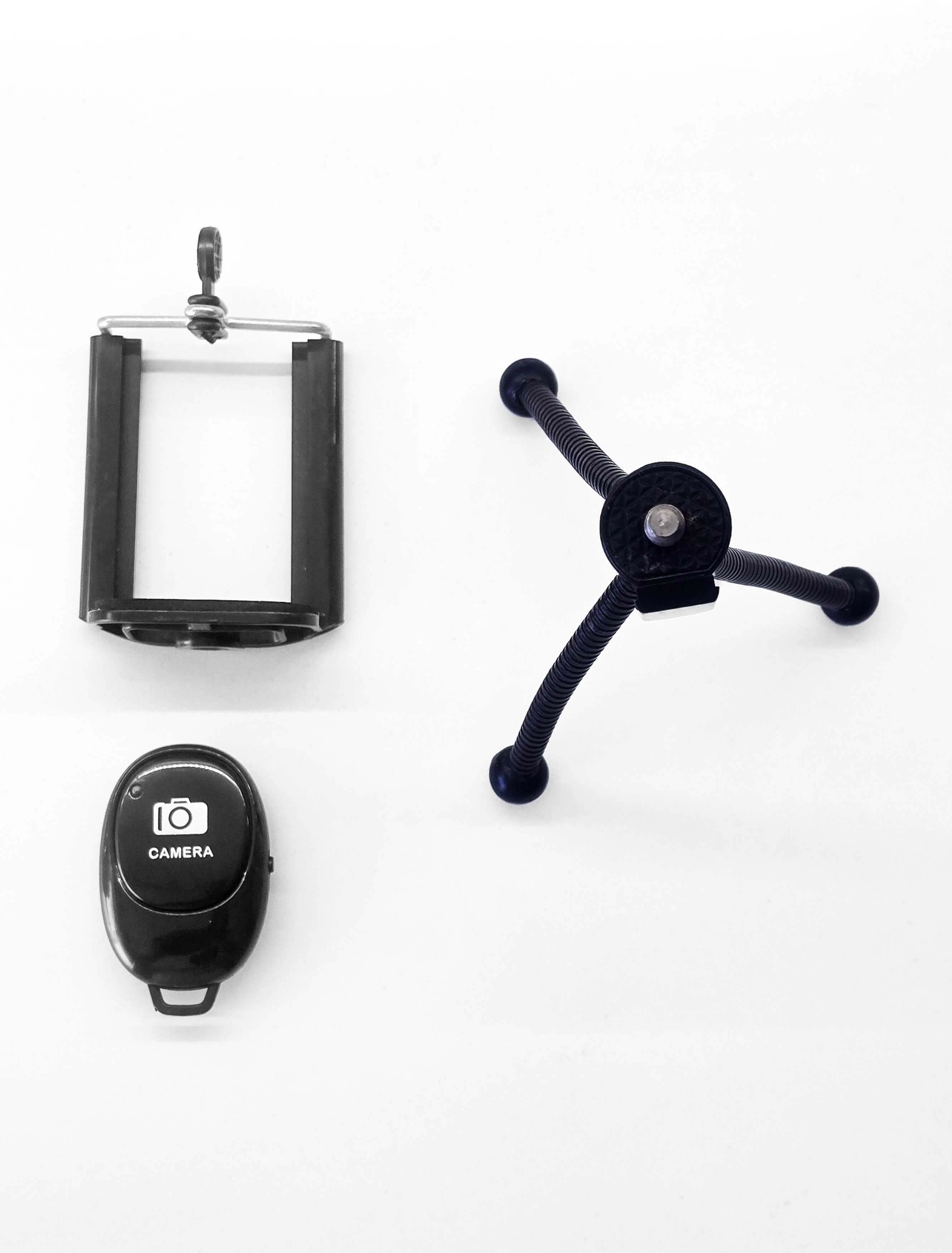Mini Tripé Smartphone/Máq. Fotográfica + Adaptador + disparador NOVO
