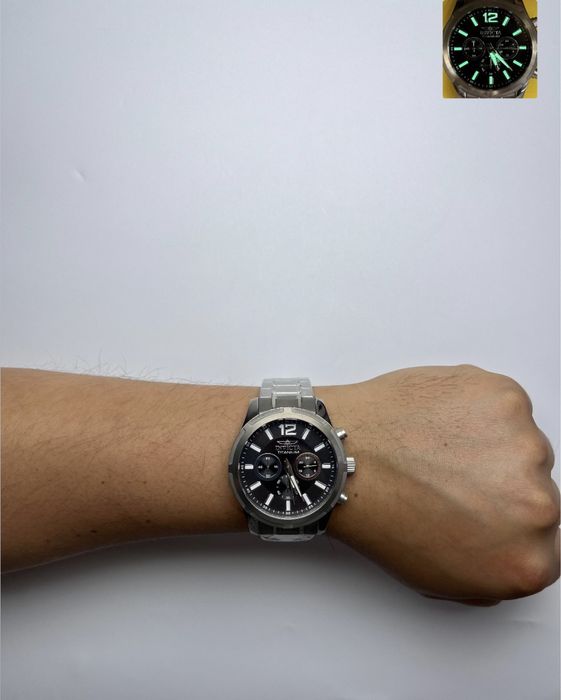 Invicta 47511, титановий чоловічий годинник, інвікта титан