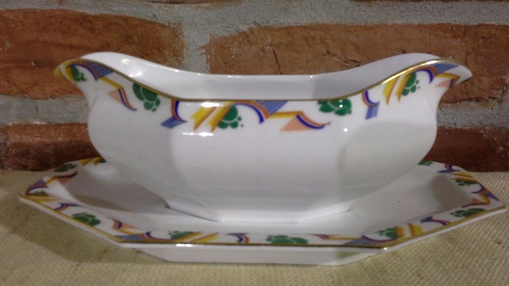 Porcelana PHOENIX CHINA, Sosjera Art Deco, Checho-Slovakia