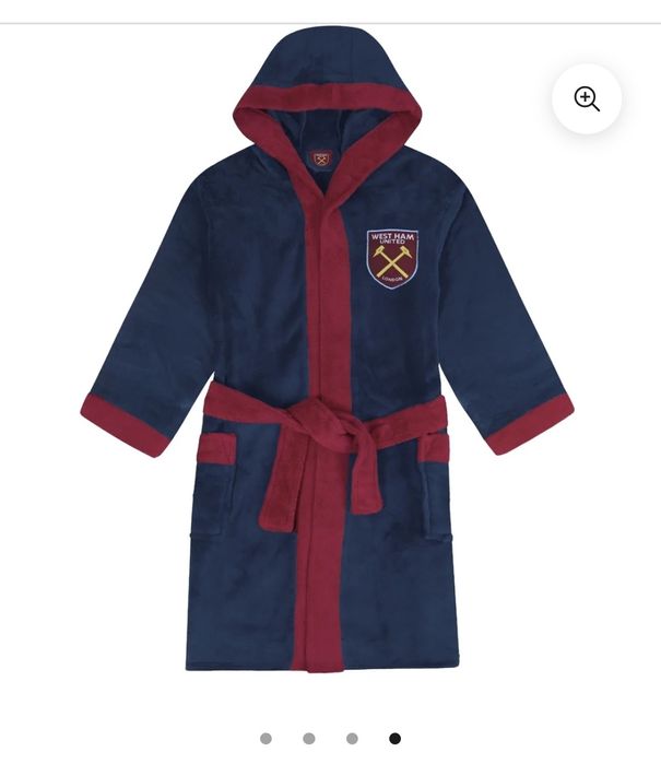 Флисовый клубный халат