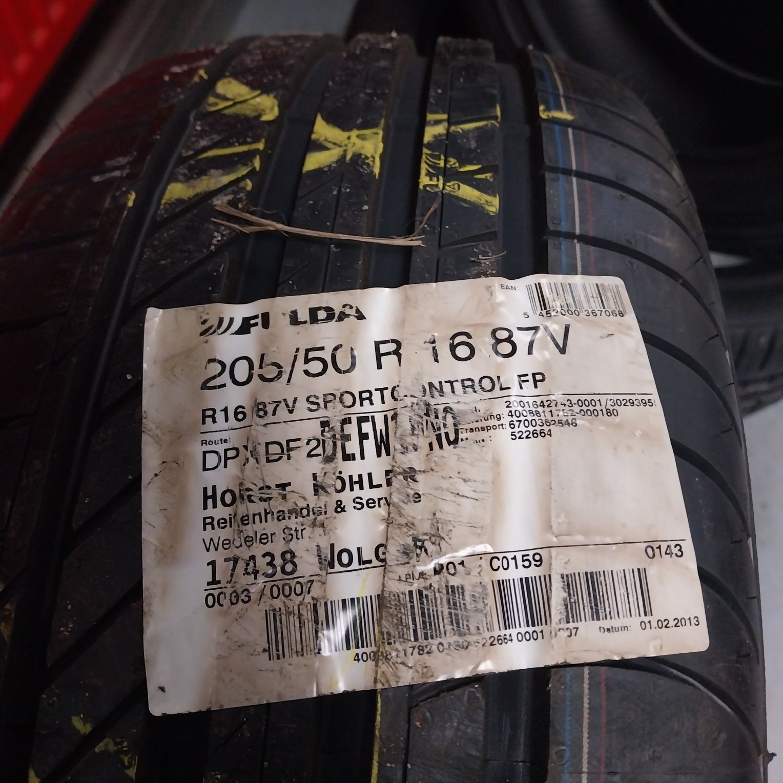 Opona Letnia Fulda Sport Control 205/50R16 87V
