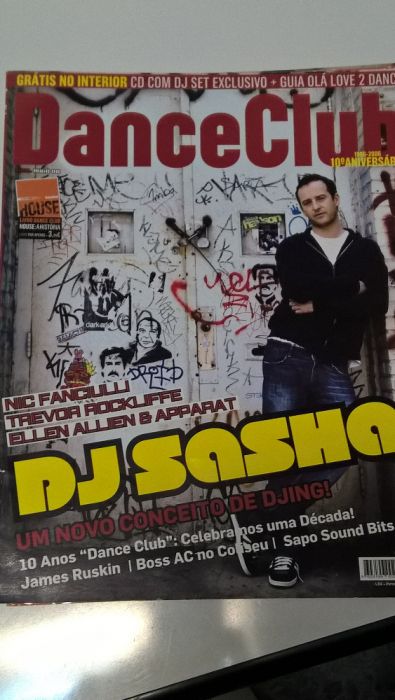 Revista Dance Club- Capa DJ Sasha (Portes incluídos)